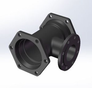 Philippines Double Socket Tee With Flanged Branch